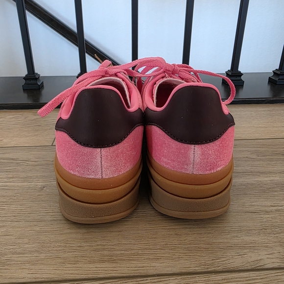 NWT Adidas Gazelle Bold J Women's Pink Sneakers 6 But Fits Like 6.5-7 - Picture 4 of 10